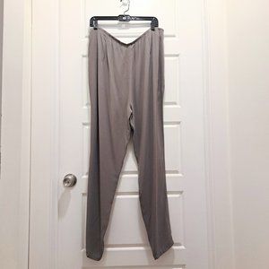 Eileen Fisher Slouchy Tapered Silk Georgette Pants Size XL